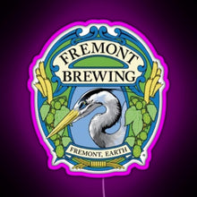 Charger l'image dans la galerie, Retro Fremont Brewing Company Beer RGB neon sign  pink