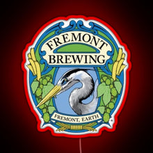 Charger l'image dans la galerie, Retro Fremont Brewing Company Beer RGB neon sign red