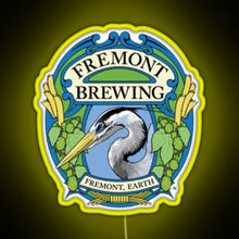 Charger l'image dans la galerie, Retro Fremont Brewing Company Beer RGB neon sign yellow