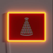 Charger l'image dans la galerie, Rochester Christmas Keg Tree LED Sign with Color-Changing Neon Lights.