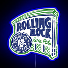 Charger l'image dans la galerie, Rolling Rock POP RGB neon sign blue