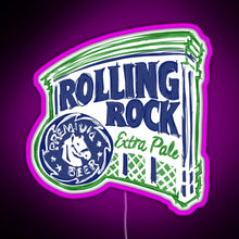 Charger l'image dans la galerie, Rolling Rock POP RGB neon sign  pink