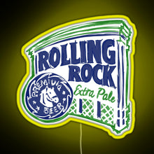 Charger l'image dans la galerie, Rolling Rock POP RGB neon sign yellow