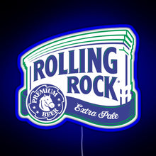 Charger l'image dans la galerie, Rolling Rock RGB neon sign blue