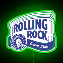 Charger l'image dans la galerie, Rolling Rock RGB neon sign green