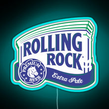 Charger l'image dans la galerie, Rolling Rock RGB neon sign lightblue
