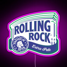 Charger l'image dans la galerie, Rolling Rock RGB neon sign  pink