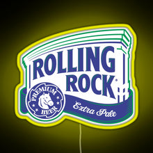 Charger l'image dans la galerie, Rolling Rock RGB neon sign yellow