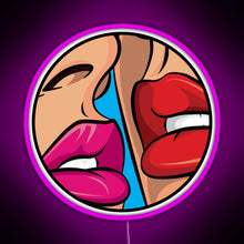 Charger l'image dans la galerie, Ruby Red Lipstick Kiss Pop Art RGB neon sign  pink