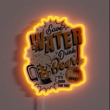 Charger l'image dans la galerie, Eco-friendly LED Sign Featuring Vibrant Colors to Conserve H2O