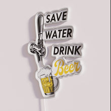 Charger l'image dans la galerie, Eye-catching RGB Neon Sign Encouraging Sustainable Beer Drinking Habits Always
