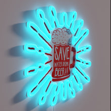 Charger l'image dans la galerie, Eclectic RGB LED Sign for Bathroom Wall Decor and Humor