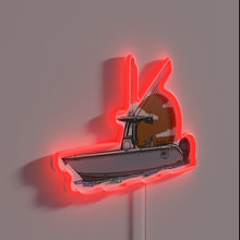 Charger l'image dans la galerie, Vintage Sea Hunt 27 Depthometer marine navigation nautical style neon sign.