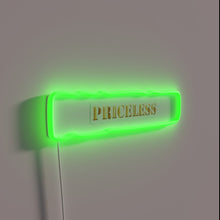 Charger l'image dans la galerie, Golden Textured Neon Sign with Semi-Realistic Priceless Details in RGB