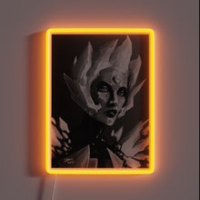 Charger l'image dans la galerie, Glowing Portrait of Steven Universe's Sapphire Crystal in Neon Light