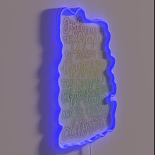 Charger l'image dans la galerie, Glowing Serenity Prayer Wall Sign for Mindful Home Decor Inspiration