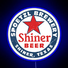 Charger l'image dans la galerie, Shiner Beer RGB neon sign blue