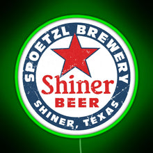 Charger l'image dans la galerie, Shiner Beer RGB neon sign green
