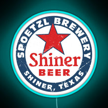 Charger l'image dans la galerie, Shiner Beer RGB neon sign lightblue
