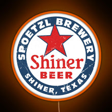 Charger l'image dans la galerie, Shiner Beer RGB neon sign orange