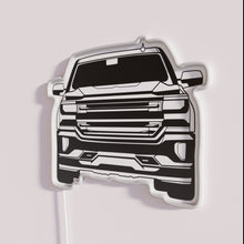 Charger l'image dans la galerie, Customizable Silverado LED Neon Sign with Colorful RGB Lighting Options