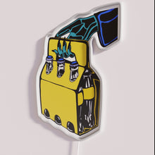 Charger l'image dans la galerie, Add vibrant Skelly Boy decor with colorful 6 pack neon lighting.