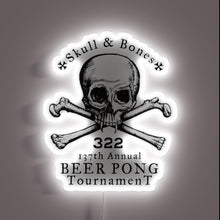 Charger l'image dans la galerie, RGB Neon Sign: Ultimate Skull and Bones Beer Pong Championship Winner