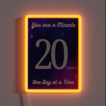 Charger l'image dans la galerie, 20 Year Sobriety and Clean Living Celebration Neon Sign