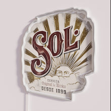Charger l'image dans la galerie, Colorful Sol Cerveza beer brand neon sign with RGB lighting