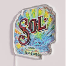 Charger l'image dans la galerie, Vibrant Sol Cerveza RGB Neon Sign with Color Changing Effect