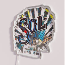 Charger l'image dans la galerie, Bright vibrant Sol Cerveza RGB beer pub neon bar signage