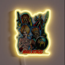 Charger l'image dans la galerie, Vintage Mars Attacks Retro Neon Sign Art Decor Collectible Novelty