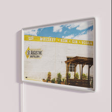 Charger l'image dans la galerie, Vintage St. Augustine Distillery Sign in Neon Glow Florida Style