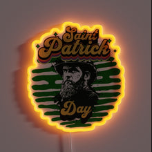 Charger l'image dans la galerie, Shamrock-themed LED RGB neon sign for St. Patrick's Day decor.