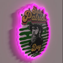 Charger l'image dans la galerie, Lucky charm St Patrick's Day Rainbow Neon Sign with LED glow