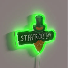 Charger l'image dans la galerie, Luminous Rainbow Neon Sign Celebrating St. Patrick's Day Beard Cap Pride