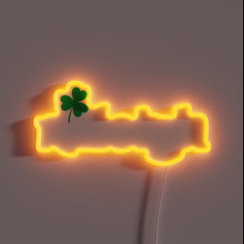 Charger l'image dans la galerie, Luminous Raleigh Downtown Neon Sign Celebrating St. Patrick's Day Spirit
