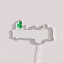 Charger l'image dans la galerie, St. Patrick's Day city pride Raleigh colorful LED illuminated wall decoration.