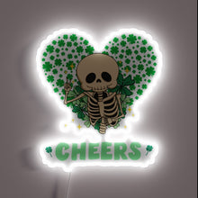 Charger l'image dans la galerie, Irish Skeleton Cheers to Luck on St. Patrick's Day Nights