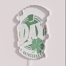 Charger l'image dans la galerie, Vintage Retro Style St Patricks Day RGB Neon Wall Sign