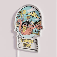 Charger l'image dans la galerie, Summer Vibes Chill Relaxation Neon Sign with Colorful RGB Lights