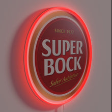 Charger l'image dans la galerie, Authentic Super Bock beer logo since 1927 RGB neon sign.