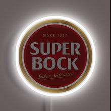 Charger l'image dans la galerie, Vibrant Neon Sign Featuring Super Bock Logo Since 1927 Est.