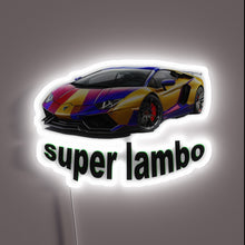 Charger l'image dans la galerie, Boldly illuminate your space with vibrant Super Lambo RGB signage.