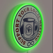Charger l'image dans la galerie, Recovery Support in the Community with Vibrant Neon Sign Display