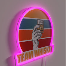 Charger l'image dans la galerie, Team Whiskey Bar Neon Sign with Bright RGB LED Lighting