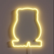 Charger l'image dans la galerie, Quirky RGB Neon Sign featuring a Laughing Teddy Beer Bear