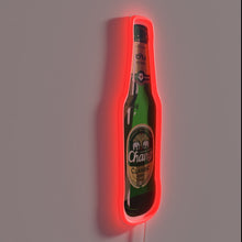 Charger l'image dans la galerie, Authentic Thai bar decor, vibrant RGB neon beer bottle artwork
