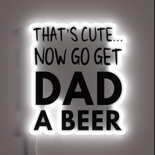 Charger l'image dans la galerie, Gag gift for Dad's office with bright RGB neon lighting