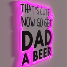 Charger l'image dans la galerie, Fun Neon Sign for Dad's Man Cave Bar Area Decoration